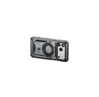 Tilta Khronos iPhone 17 Pro modulārs apvalks Space Gray krāsā ar atvērtu fiksēšanas sistēmu, demonstrējot iebūvētās papildinājumu montāžas vietas un izturīgu dizainu profesionālai mobilo filmēšanai.Tilta Khronos iPhone 17 Pro modulārs apvalks Space Gray krāsā ar atvērtu fiksēšanas sistēmu, demonstrējot iebūvētās papildinājumu montāžas vietas un izturīgu dizainu profesionālai mobilo filmēšanai.