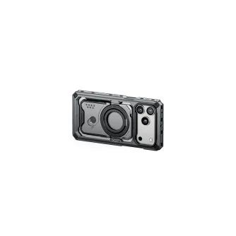 Tilta Khronos iPhone 17 Pro Max case Space Gray – rugged camera cage style protection with accessory mounting points and integrated power contacts