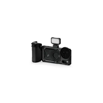 Tilta Khronos iPhone 17 Pro Max kit with LED panel and Focus PD Handle - professional mobile filmmaking rig for street and documentary shooting