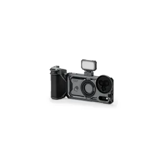 Комплект Tilta Khronos для iPhone 17 Pro Max в цвете Space Gray с LED-панелью, ручкой фокусировки и модульным 58-мм фильтроносителем