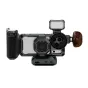 Tilta Khronos iPhone 17 Pro Ultimate Kit Space Gray - top view featuring Focus PD Handle, USB-C Hub, 58mm filter system, and wooden handle for professional mobile filmmaking