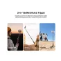 Ulanzi SK27 selfie stick tripod in dynamic vlogging use with extended reach for scenic outdoor shots