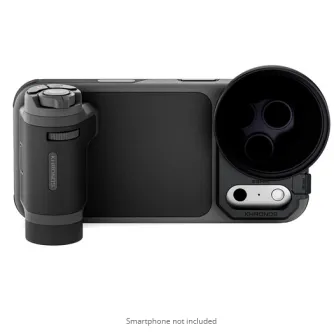 Tilta Khronos Lite iPhone 17 Pro Creator Kit in black, featuring a magnetic filter holder and modular attachment for professional mobile filmmaking.