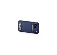 Tilta Khronos Lite iPhone 17 Pro Max čaula tumši zilā krāsā no sānu skata, izceļot magnētisko aizmugurējo paneli un kameras aizsardzības gredzenu.Tilta Khronos Lite iPhone 17 Pro Max čaula tumši zilā krāsā no sānu skata, izceļot magnētisko aizmugurējo paneli un kameras aizsardzības gredzenu.
