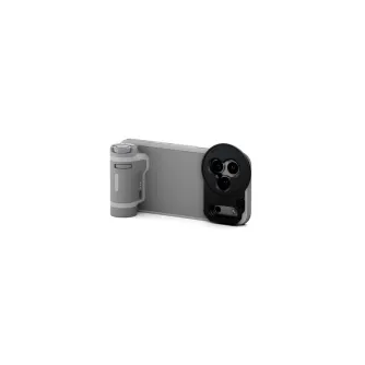 Tilta Khronos Lite iPhone 17 Pro Max handheld kit with ergonomic Bluetooth handle and magnetic accessory mount, light gray