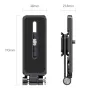Ulanzi UKA11 foldable L-plate with quick release mechanism, shown in compact folded form with dimensions 38x21.8x110mm, featuring CNC aluminum construction and silicone grip pads for stable camera mounting up to 2.5kg