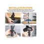 Ulanzi VIJIM LS02 camera desk mount stand installation step 3: attaching the auxiliary arm for smartphone or light mounting
