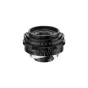 Thypoch Ksana 21mm f/3.5 ASPH wide-angle lens for Leica M-mount, black, front view with removed cap showcasing vintage flare optics