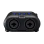 Zoom R4 handheld 4-track recorder front view with dual XLR/TS combo inputs and control panel