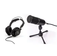 Zoom ZDM-1 podkastu mikrofona komplekts ar dinamisko mikrofonu, slēgtām austiņām un regulējamu statīvu profesionālai audio ierakstīšanaiZoom ZDM-1 podkastu mikrofona komplekts ar dinamisko mikrofonu, slēgtām austiņām un regulējamu statīvu profesionālai audio ierakstīšanai