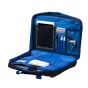 CamRade comPanion Bag open view with blue padded interior, tablet holder, laptop compartment, and organized tool pockets for professional gear storage