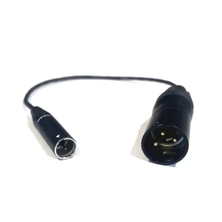 Mini XLR (M) / XLR (M) audio cable 0,3m