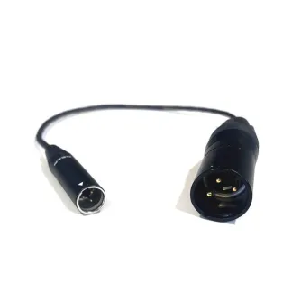 Mini XLR (M) / XLR (M) audio cable 0,5m