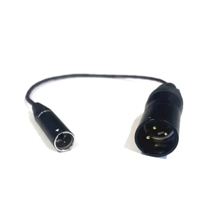 Mini XLR (M) / XLR (M) audio cable 0,5m
