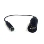 Mini XLR (M) / XLR (M) audio cable 0,7m