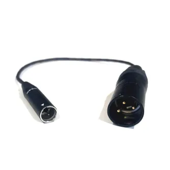 Mini XLR (M) / XLR (M) audio cable 0,7m