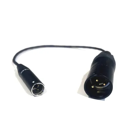 Mini XLR (M) / XLR (M) audio cable 0,7m