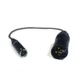 Mini XLR (M) / XLR (M) audio cable 1m