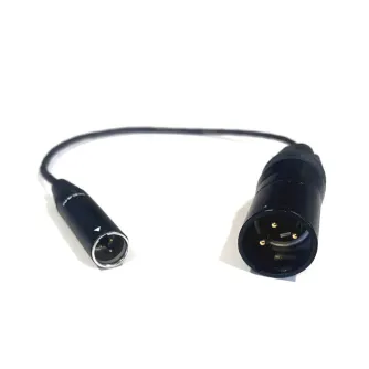 Mini XLR (M) / XLR (M) audio cable 1m