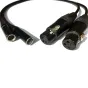 Infinitek Mini XLR kabeļu komplekts Blackmagic Design Video Assist, 0.5m, ar male un female savienotājiem ar slēdzenes mehānismu.