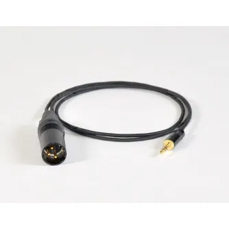 Infinitek XLR-M to 3.5mm audio cable, 0.5m length, black braided cable with gold-plated plug