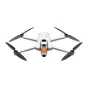 Insta360 Antigravity A1 drone front view with extended arms and camera lens surrounded by an orange lighting ring for immersive 8K video capture