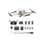 Insta360 Antigravity A1 drone bundle with 8K 360-degree camera, Vision Goggles, remote controller, and complete accessories set arranged from above