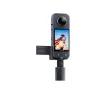 Insta360 cold shoe mount for Rode Wireless Go microphone on action camera with tripod handle