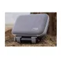 Insta360 Flow 2 Pro carrying case with soft textile exterior, designed for secure transport of the gimbal and accessories like lights and magnetic phone mount.