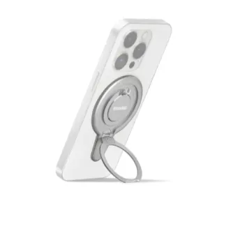 Insta360 Flow 2 Pro magnetic phone holder with 360° rotation for iPhone, featuring strong N52 magnets and silicone padding for protection.