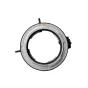 Thypoch M-Z Mount Positive Lock Adapter featuring a double-locking system, top view highlighting the internal bayonet mechanism and secure lens connection design.
