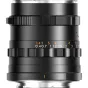 Thypoch Simera 28mm f1.4 melns objekīvs Sony E-mount ar manuālo fokusa gredzenu un detālām diafragmas atzīmēm no f/1.4 līdz f/16