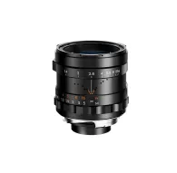 Thypoch Simera 35mm f1.4 lens for Leica M mount featuring advanced optics, a black and silver finish, and dual focus tabs for precise manual focusing.Thypoch Simera 35mm f1.4 lens for Leica M mount featuring advanced optics, a black and silver finish, and dual focus tabs for precise manual focusing.