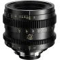 Thypoch Simera-C 28mm T1.5 full-frame cine lens with M-mount, front view showing aperture and focus rings with metric and imperial markings