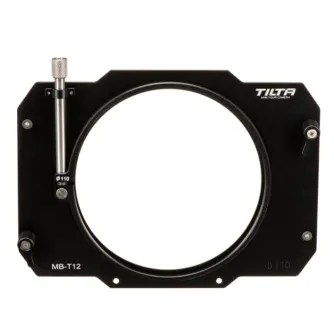Tilta MB-T12-110 110mm objektīvu adapteris ar pirkstgala fiksāciju un atveres montāžas slīdēm drošai matte box piekāršanai.