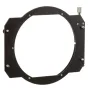 Tilta MB-T12-136 clamp-on adapter for 136mm lenses, black anodized aluminum with stainless steel thumbscrews, top view