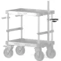 Tilta Boulder Camera Cart with 150mm fluid head bowl mount compatibility, black anodized aluminum frame, dual-platform design for versatile camera support