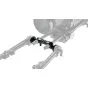 Адаптер Tilta 15mm LWS Dual Rosette - черный, установленный на стабилизаторе камеры с двойным розеточным креплением для монтажа аксессуаров
