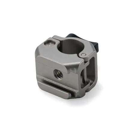 Tilta 15mm Rod Clamp Mounting Adapter with Cold Shoe (1/4-20) - Titanium White