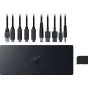 Razer Thunderbolt 5 Dock Chroma ar 11 portiem, tostarp Thunderbolt 5, USB-A, Ethernet, audio ligzdu, SD kartes slotu un M.2 glabāšanas slotu, ar Chroma RGB apgaismojumu uz trim portiem.