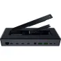 Док-станция Razer Thunderbolt 5 Dock Chroma с открытым слотом для M.2 SSD, демонстрирующая внутреннее расширение хранения для сверхбыстрой передачи данных 120 Гб/с и поддержку тройного 4K дисплея