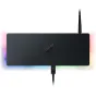 Razer Thunderbolt 4 Dock Chroma with RGB lighting, connected via Thunderbolt 4 cable, featuring a sleek black design and 10 versatile ports for enhanced connectivity with PCs and Macs.