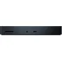 Razer Thunderbolt 4 Dock Chroma mugurējā puse ar USB-C un barošanas portiem, atbalstot divus 4K monitorus un ātrās savienojamības iespējas