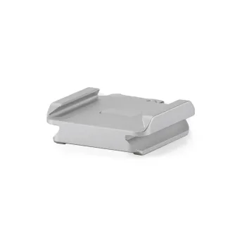 Tilta ARCA adaptera plāksne Fujifilm X100VI, sudraba alumīnija ātrās montāžas bloks, kas paredzēts stabilizatoriem un statīviem.