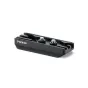 Tilta ARCA Bottom Plate for Sony a1 II/a9 III with cable passthrough - black side view, lightweight aluminum alloy construction for clean camera setups