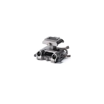 Tilta Arca Height Adjustable 15mm LWS Baseplate in titanium gray, featuring a quick-lock design and adjustable height for LWS compatibility.