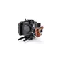 Tilta camera cage for Canon C80 Pro with ergonomic wooden handle, NATO rail, and integrated power plate for extended battery life and accessory mounting