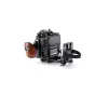 Tilta camera cage for Canon C80 Pro with wooden handle, LWS base plate, and power plate for extended battery life and accessory mounting