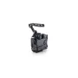 Tilta camera cage for Canon R1 in black, featuring a sturdy handle and multiple threaded accessory mounts.