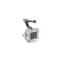 Tilta Camera Cage for Canon R50 V with removable NATO handle and ARCA plate, silver aluminum design, rear view showcasing top grip and integrated mounting points